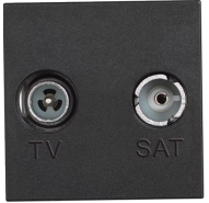 Розетка телевизионная-радио-спутниковая TV-SAT 
