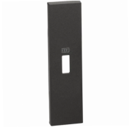 Лицевая панель USB зарядки 1 модуль. Цвет Чёрный. Bticino серия Living Now. KG10C