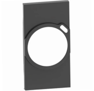 Лицевая панель розетки электрической с USB зарядкой 2К+З/USB 2 модуля. Цвет Чёрный. Bticino серия Living Now. KG63