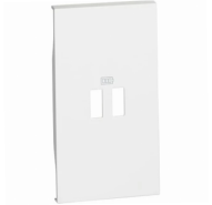 Лицевая панель USB зарядки 2 модуля. Цвет Белый. Bticino серия Living Now. KW12C